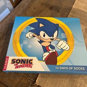 Sonic the Hedgehog 12 days of Socks New